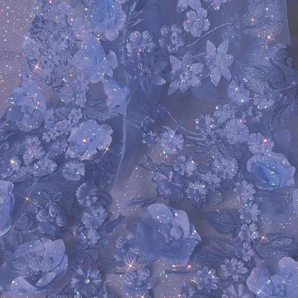 💙 Maya Deluxe Blue Embellished Off-Shoulder Party Dress (L) - Picture 9 of 12